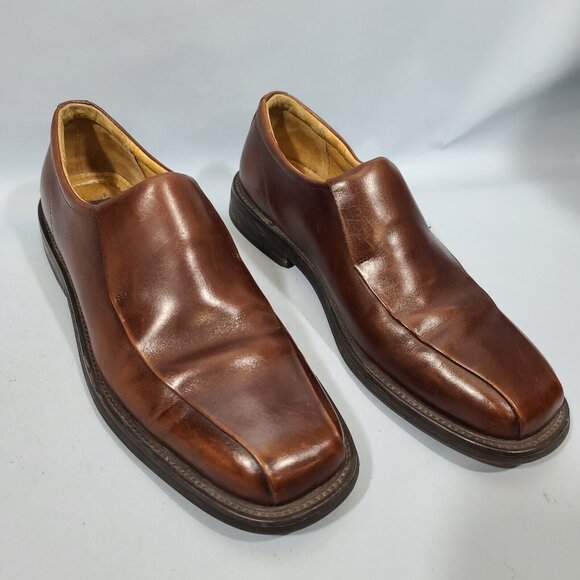 Florsheim Brown Leather Bike Toe Slip On Loafer Dress Shoes Men\'s Size 9M main image 4